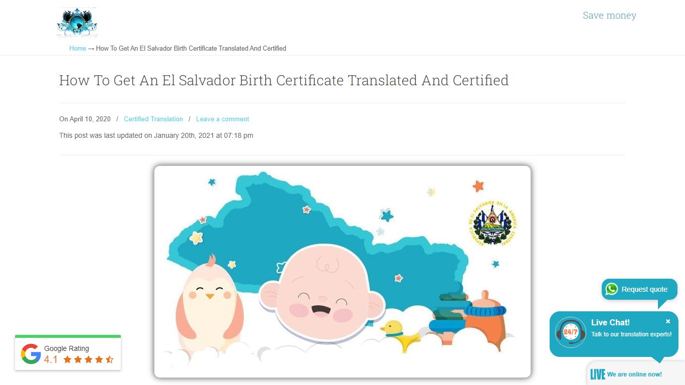 How To Get An El Salvador Birth Certificate | UTS